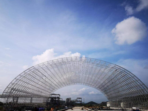 桂平煤棚网架加工厂案例